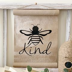 Bee Kind Scroll Wall Art