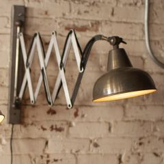 Industrial Accordion Wall Lamp