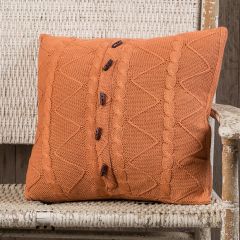 Twist Knit Throw Pillow