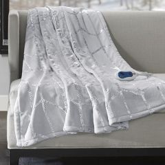 Heated Blanket With Metallic Accents