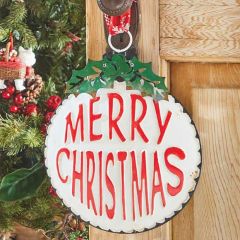 Christmas Ornament Metal Wall Decor 13 Inch