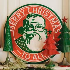 Merry Christmas To All Round Holiday Sign