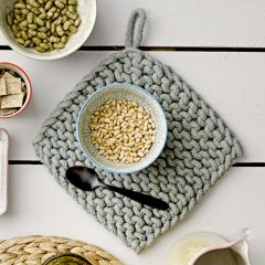 Cotton Crocheted Potholder Collection Set of 4