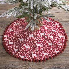 Reindeer Print Tree Skirt