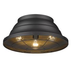 Bartlett Outdoor Flush Mount in Natural Black