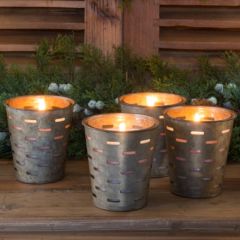 Metal Olive Bucket Candle Sweet Olive Scent