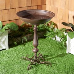 Victorian Style Iron Birdbath