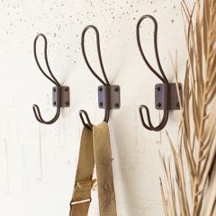 Rustic Wall Mount Coat Hooks Set of 24