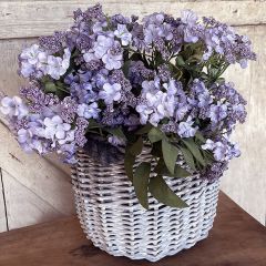Faux Lavender Wildflower Bush Set of 2