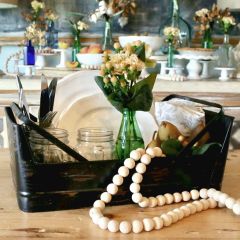 Farmhouse Metal Basket