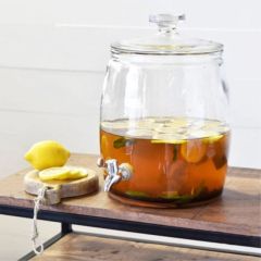 Glass Beverage Jar Dispenser