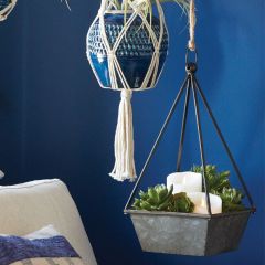 Hanging Square Metal Planter