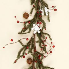 Snowflakes And Bells Holiday Garland