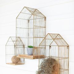 House Shaped Wall Shelf Collection Set of 3