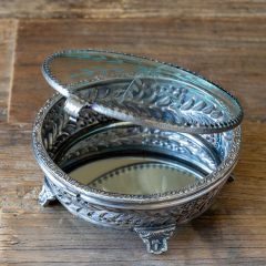 Etched Glass Mirror Box