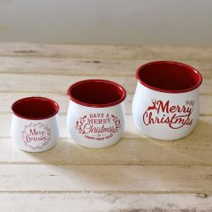 Merry Christmas Tins Set of 3
