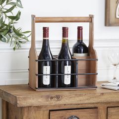 Divided Farmhouse Wine Caddy