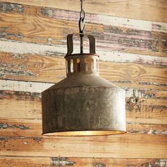 Galvanized Metal Pendant Lamp