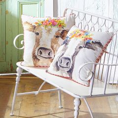 Farmhouse Cow Pillow Set of 2