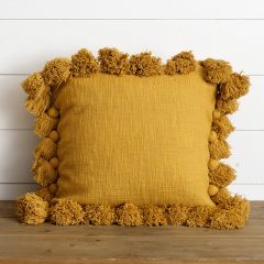 Mustard Classic Tassel Pillow
