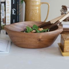 Acacia Wood Display Bowl