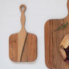 Acacia Wood Long Handle Cutting Board