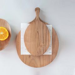 Acacia Wood Paddle Cutting Board 14 Inch