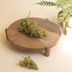 Acacia Wood Round Riser