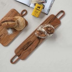 Acacia Wood Serving Board With Handles