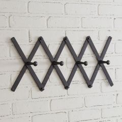 Accordion 4 Hook Wall Mount Coat Rack