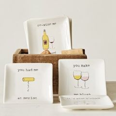 Square Stoneware Cheese Plate