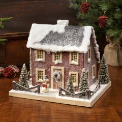 Holiday Village Lighted Colonial House