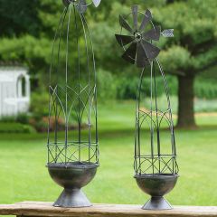 Windmill Planter Set of 2