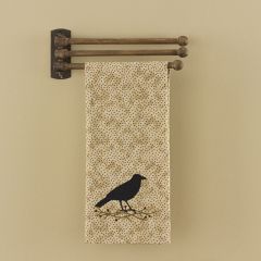 Adjustable 3 Arm Wooden Towel Rack