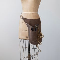 Adjustable Leather Tool Pouch with Pockets
