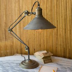 Adjustable One Light Metal Table Lamp