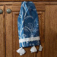 Lace Trim Tasseled Tea Towel Set of 3