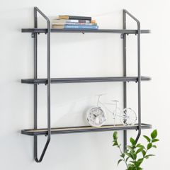 3 Tier Industrial Farmhouse Wall Shelf