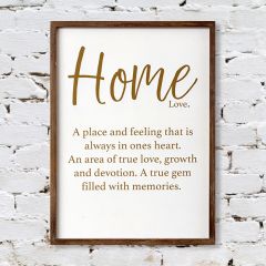 Home Love Framed Wall Decor