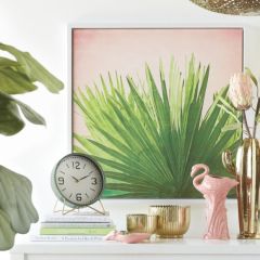 Retro Style Iron Table Clock