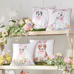 Rabbit Ear Puppy Pillow Set of 4
