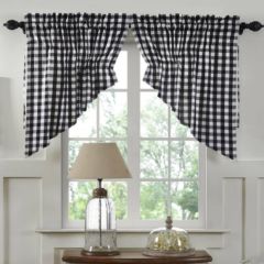 Buffalo Check Prairie Swag Set of 2