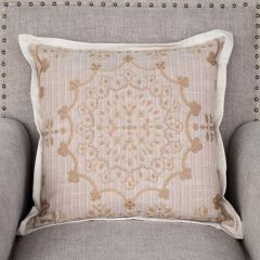 Farmhouse Design Pillow Buff