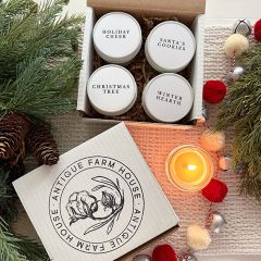 AFH Exclusive Assorted Christmas Scents Boxed Candle Set of 4