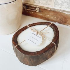AFH-Exclusive Gardenia Egg Dough Bowl Candle
