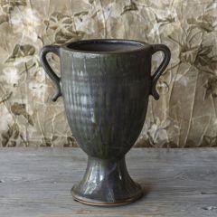 Aged Dripped Glaze Trophy Vase