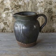 Aged Dripped Glazed Flower Pitcher