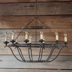 Aged Elegance 10 Light Chandelier