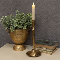 Aged Elegance Taper Candle Holder 12 inch