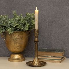 Aged Elegance Taper Candle Holder 9.5 inch